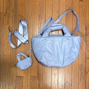 Steve Madden Light Purple Puffy Crossbody Bag Set